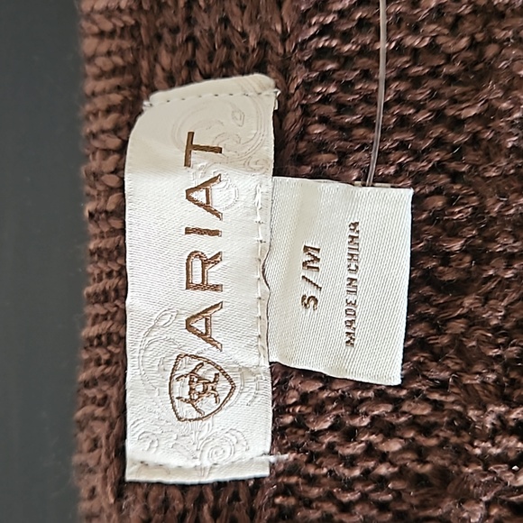 Ariat Brown Fringe top, size S/M *NWT* - Picture 7 of 11
